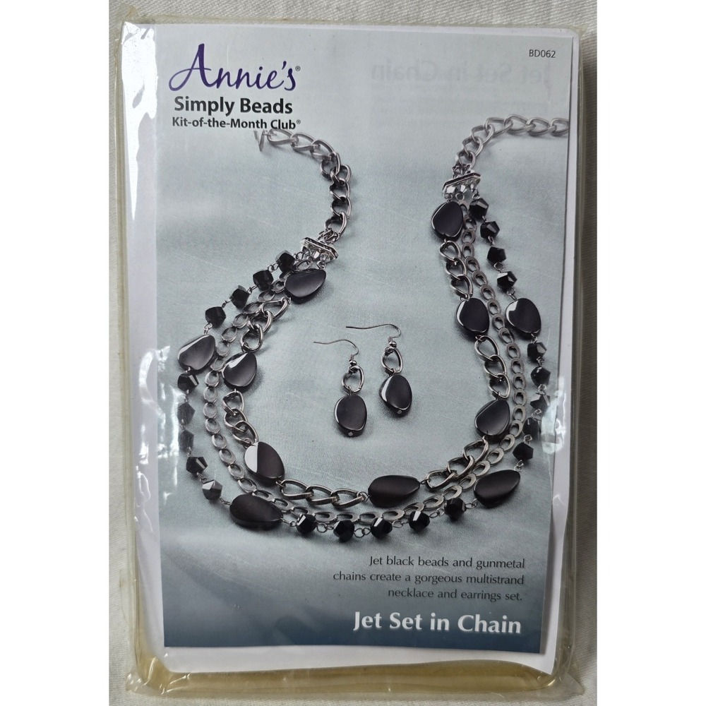 Annie's Simply Beads Kit Of The Month "Jet Set‎ In Chain" BD 062